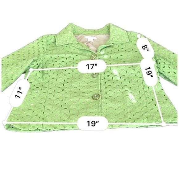 VINTAGE Charter Club GREEN CROPPED JACKET SIZE M - Picture 7 of 8
